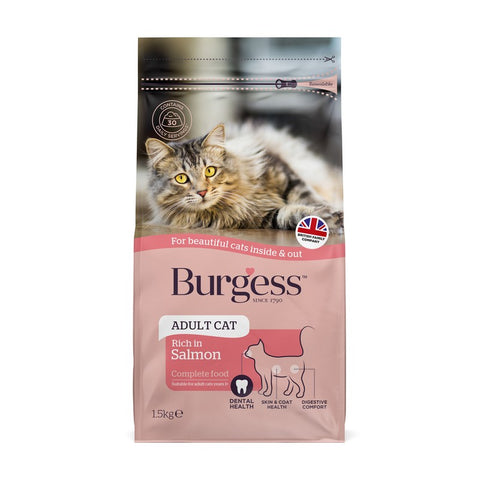 Burgess Cat Food Scottish Salmon 1.5Kg