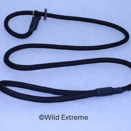 Black braided slip lead made by Wild Extreme