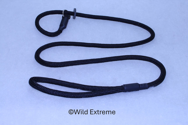 Black braided slip lead made by Wild Extreme
