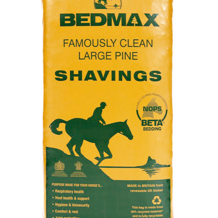 Bedmax Pine Shavings n a yellow bag 18Kg