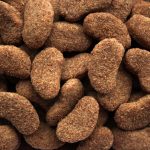 Close-up of brown Dr John Gold dog food 