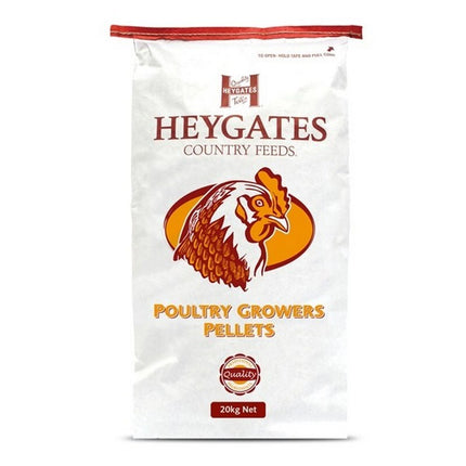 Heygates Country Feeds poultry growers pellets packaging on a white background