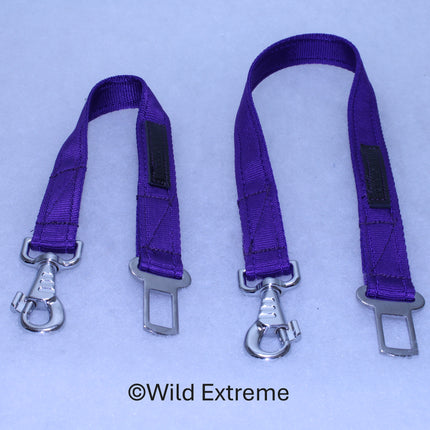 Dog Car Seat Belt Purple made by Wild Extreme Cumbria UK