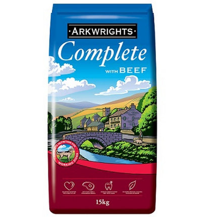 Arkwrights dog food with beef 15kg