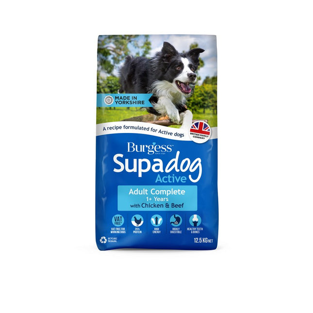 Burgess Supadog Active with Beef & Chicken 12.5KG