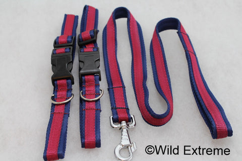 Blue Red Blue Household Cavalry Dog Collar