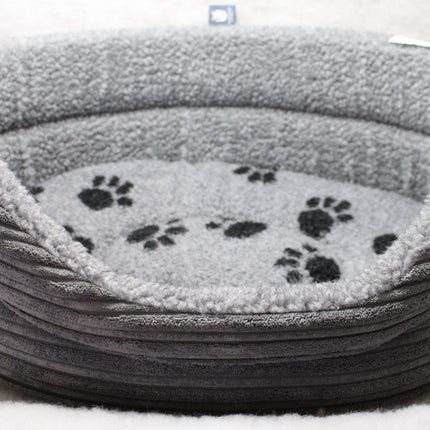The Eden Collection Round Bed - Grey Cord
