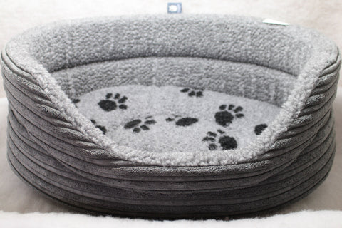 The Eden Collection Round Bed - Grey Cord