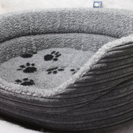 The Eden Collection Round Bed - Grey Cord