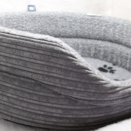 The Eden Collection Round Bed - Grey Cord