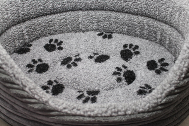 The Eden Collection Round Bed - Grey Cord