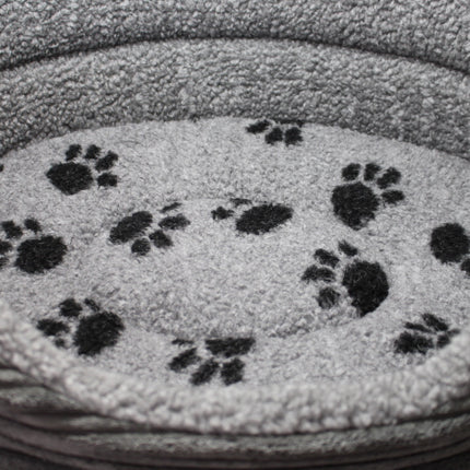 The Eden Collection Round Bed - Grey Cord