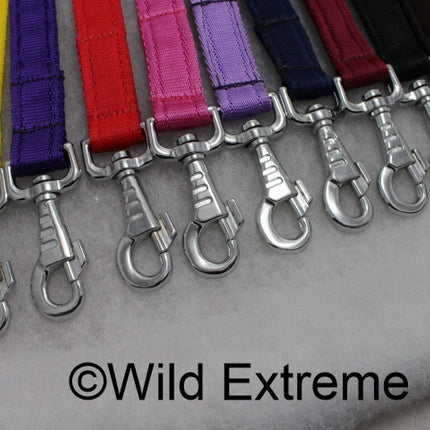 Short Padded Webbing Dog Lead
