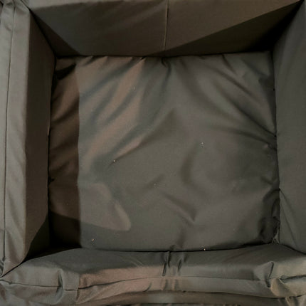 The Eden Collection Square Bed - Black Waterproof Fabric