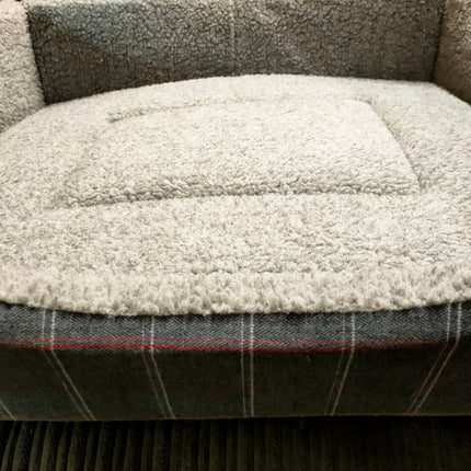 The Eden Collection Square Bed - Grey Check