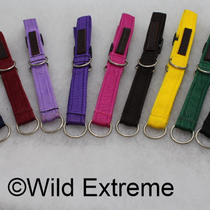 Soft Check Martingale Dog Collar (L-XL)