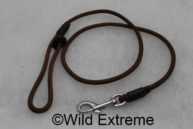 Round Leather Dog Lead